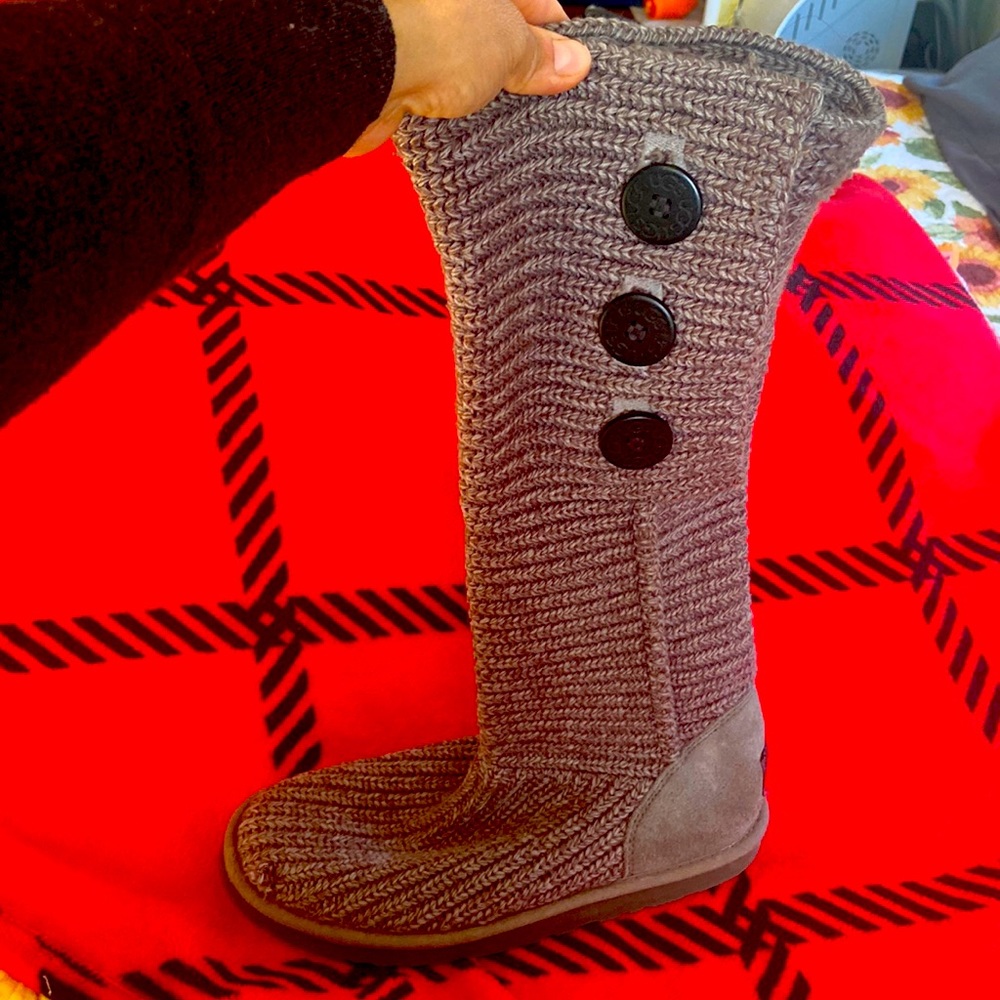 UGG Knit Sweater Tall Women's Boots Size 8